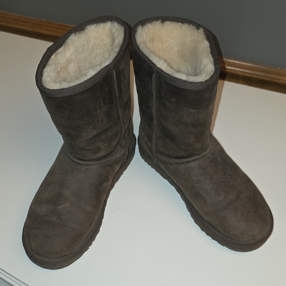 UGG Dark Brown Shearling Boots